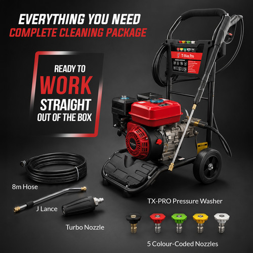 Petrol pressure washer 3950psi - pressure,